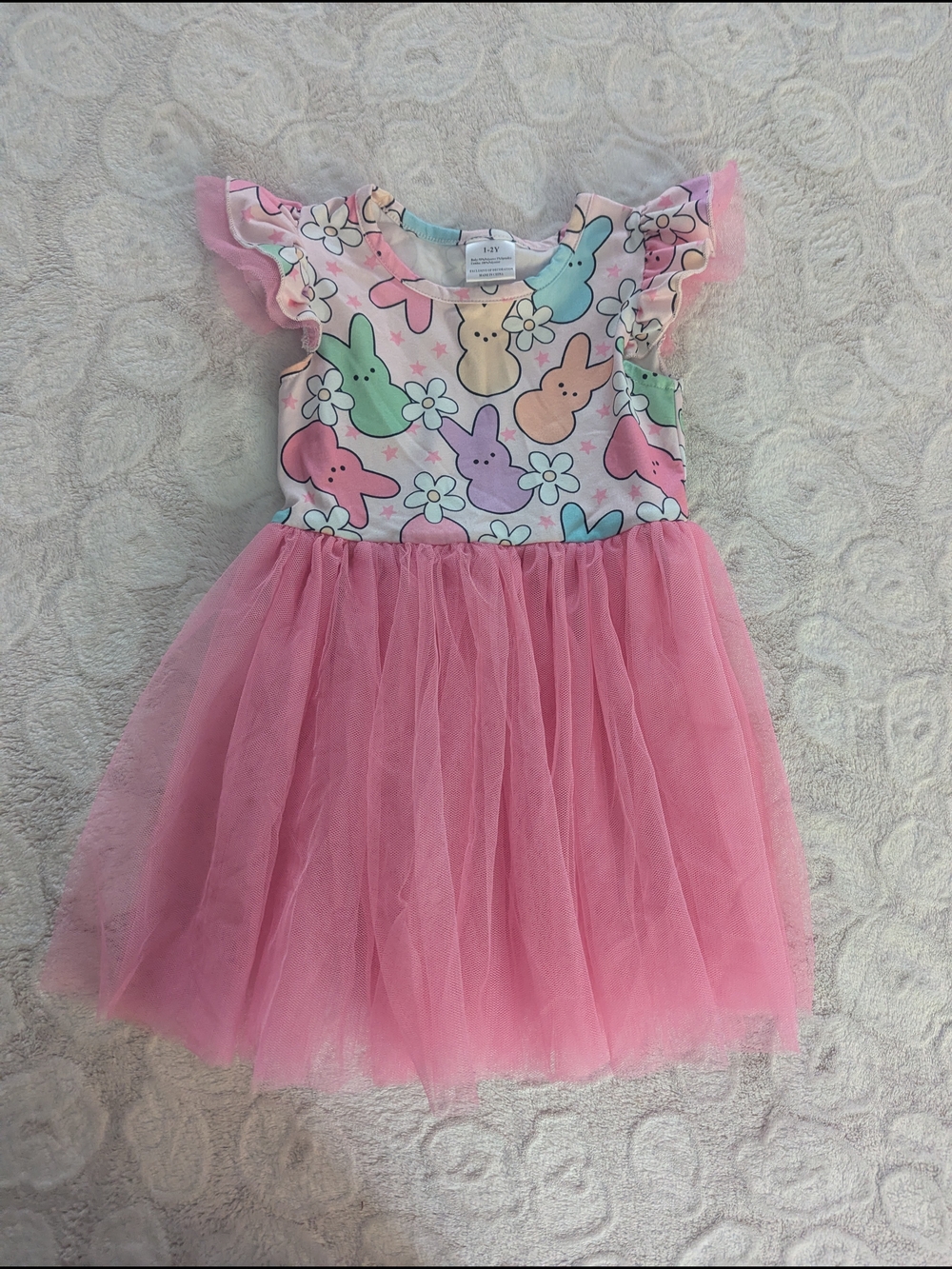 Pink Tulle Peep Easter Dress